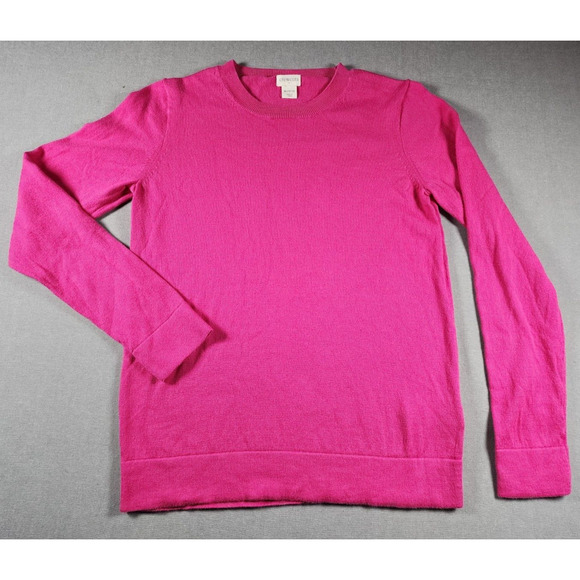 Crewcuts Girls Sweater XL 12-14 J Crew Pink Pullover Barbiecore - Picture 1 of 7